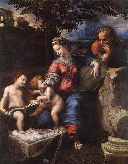 RAFFAELLO Sanzio Holy Family below the Oak Norge oil painting art